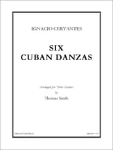 Six Cuban Danzas Guitar and Fretted sheet music cover